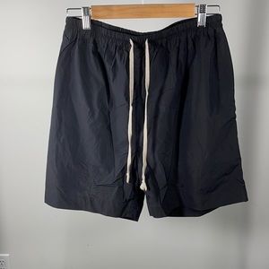 Women’s Black Satin Boxer Shorts